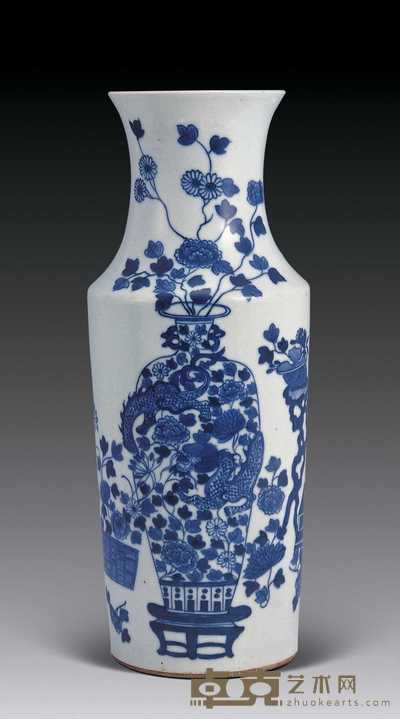 清雍正 “瓶中瓶”花瓶 高33.5cm